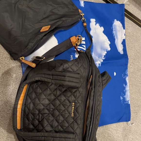 EUC - MZ Wallace Medium Sutton Tote in Dark Gray - Picture 5 of 9